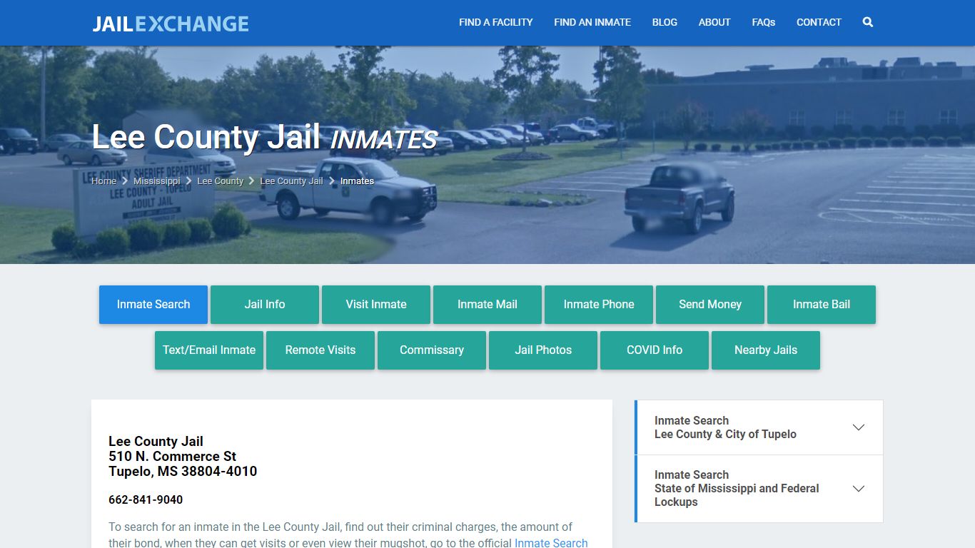 Lee County Jail Inmates | Arrests | Mugshots | MS